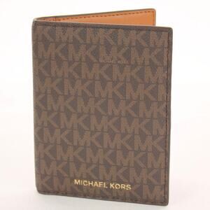 Michael Kors Monogram Leather Wallet / Passport Case